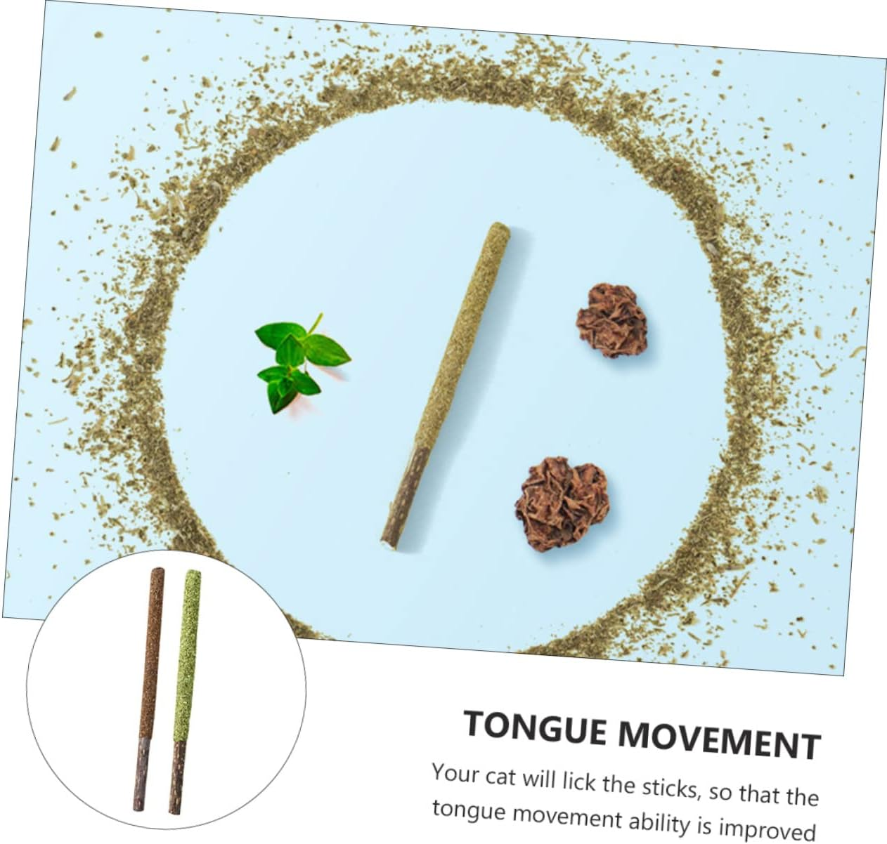 Ipetboom 2Pcs Cat Toy Chew Toys Small Animal Toys Catnip Toys for Cats Kitten Teething Toy Cat Teething Chew Toy Cat Cuddle Toy Pet Supplies Pet Snack Gall Fruit Sticks Catnip Balls image number 4