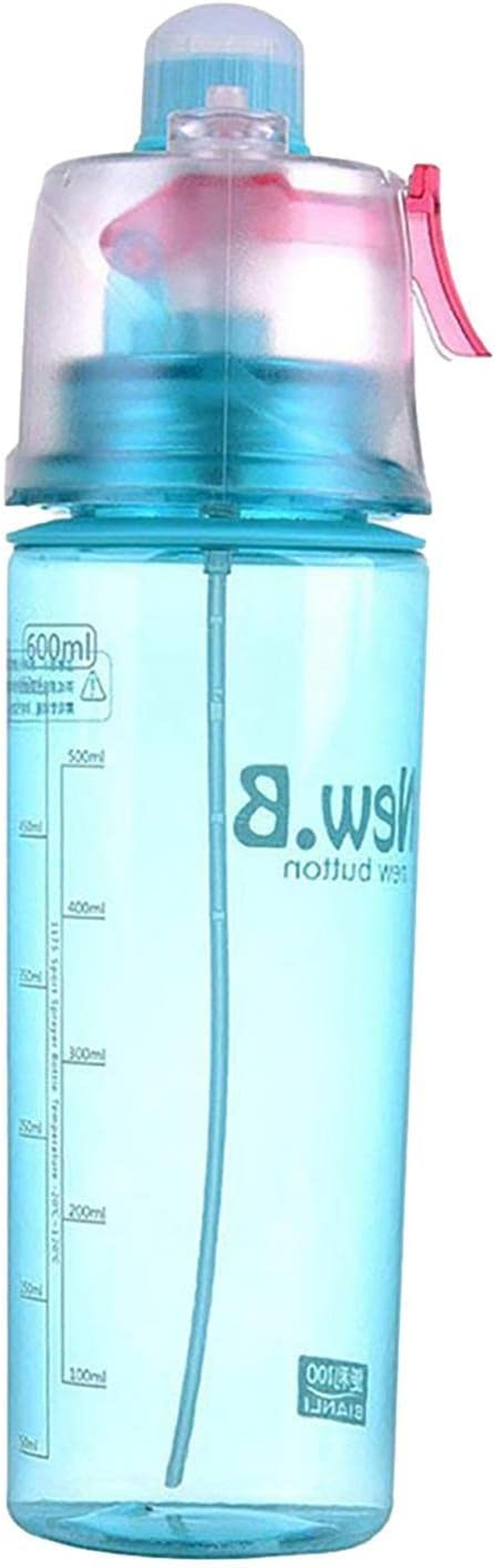 Water Bottle Mister | 600Ml Spray Water Cup | 2-In-1 Portable Misting Sports Bottle for Gym Running Cycling, Mist and Sip Function