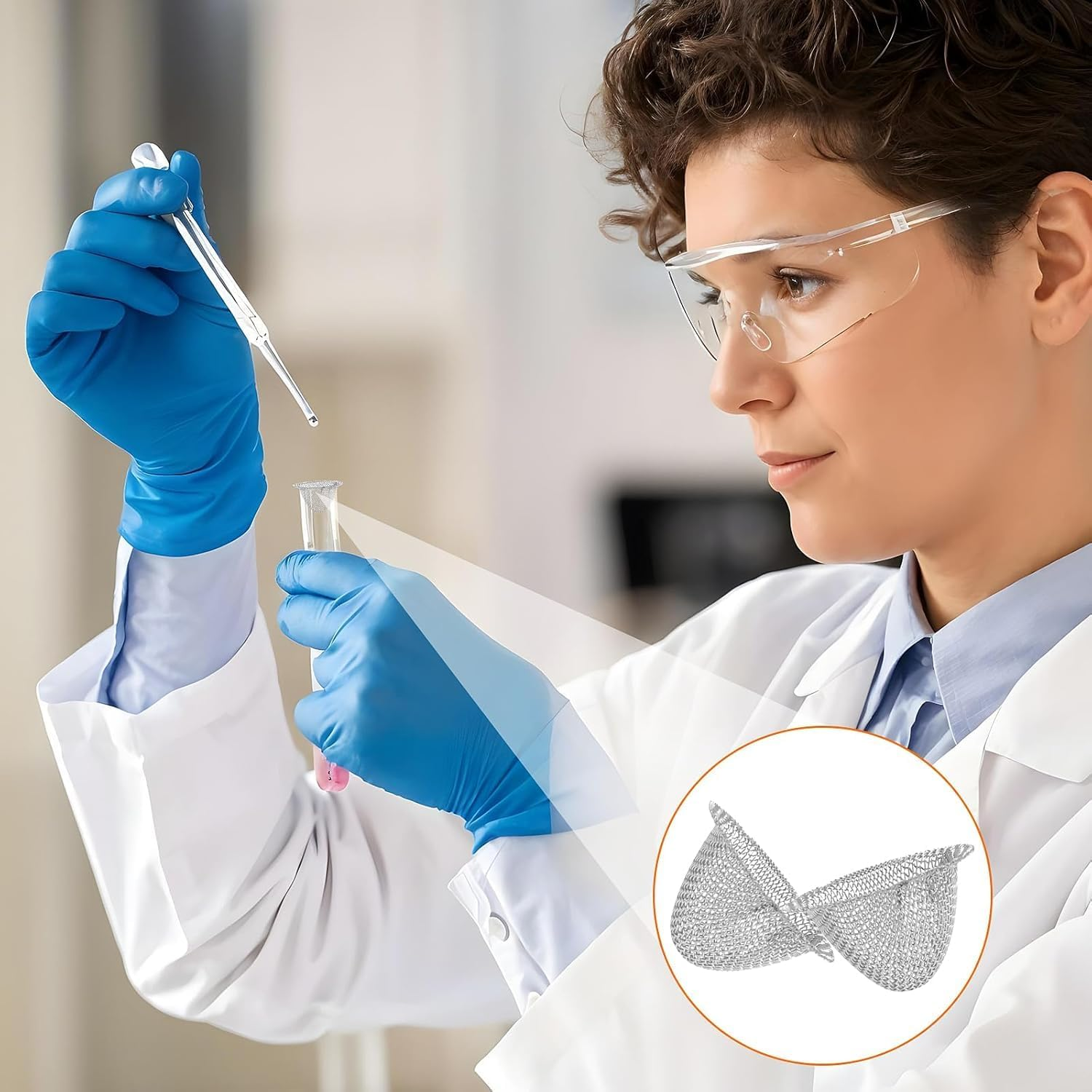 Stainless Steel Mesh Clean Screens with Tapered Design, 70Pcs Tapered Stainless Steel Filters Pipe Screens, Adjustable Tapered Design Screens Filters for Pipes Bowls image number 6