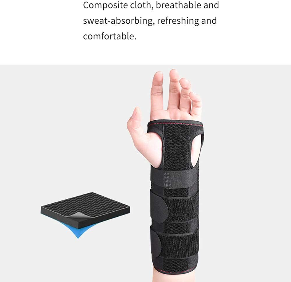Wrist Brace for Carpal Tunnel, Adjustable Wrist Support Brace with Splints Left&Right Hand, Arm Compression Hand Support for Injuries, Wrist Pain, Sprain, Sports [Single] image number 5