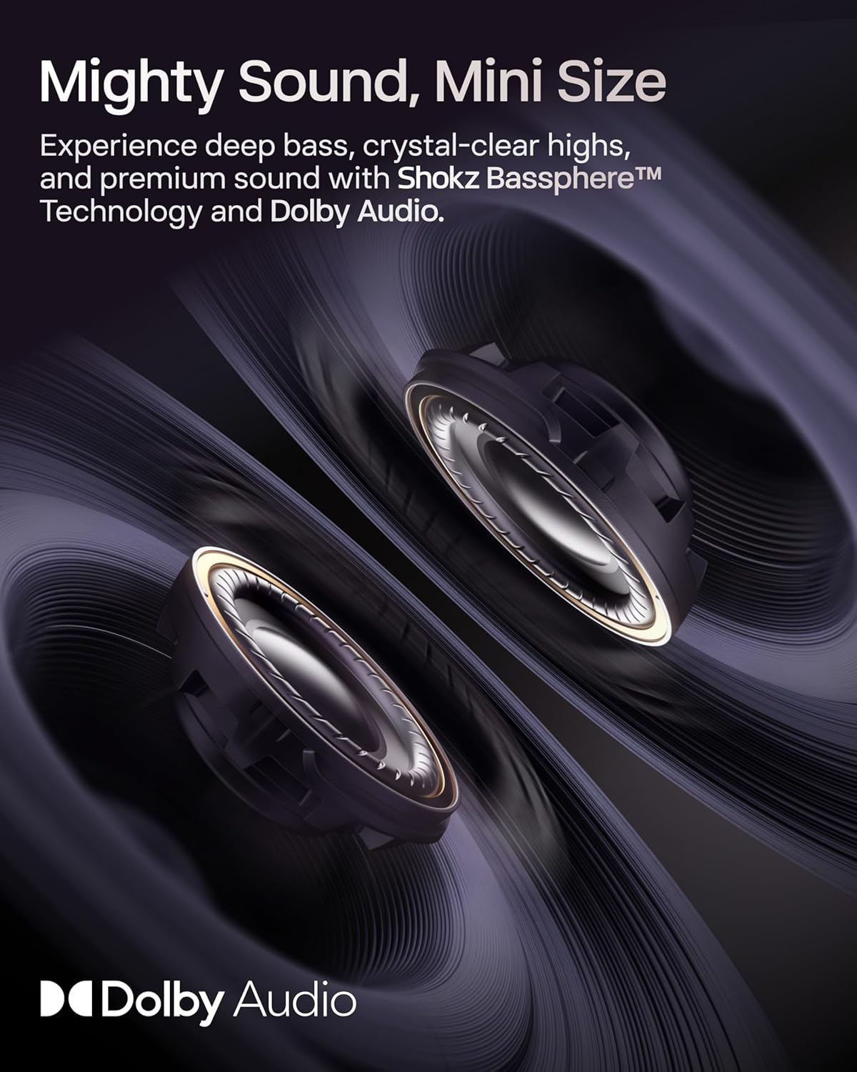 SHOKZ Opendots ONE Open Ear Headphones, Premium Dolby Audio 6.5G Clip on Earbuds Bluetooth 5.4, Wireless Earphones with Mic, Fast Charging 40 Hrs Playtime, IP54, with Cleaning Cloth,For Walking- Grey image number 6