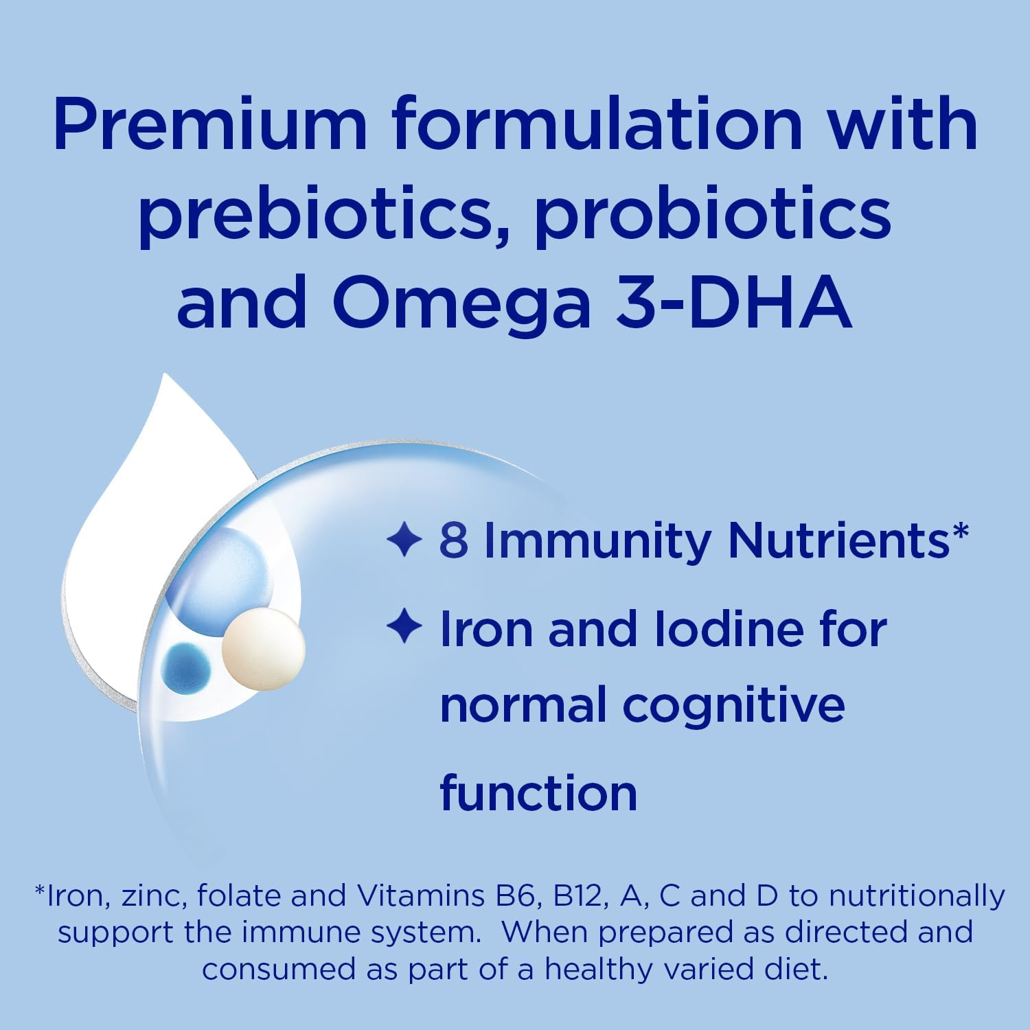 Aptamil Gold+ 3 Premium Toddler Milk Drink, Rich in Essentials Vitamins and Minerals, Toddler Formula with Probiotic & Prebiotic, from 1 Year, Powder Sachets, Easy to Carry on the Go, Pack of 4 image number 4