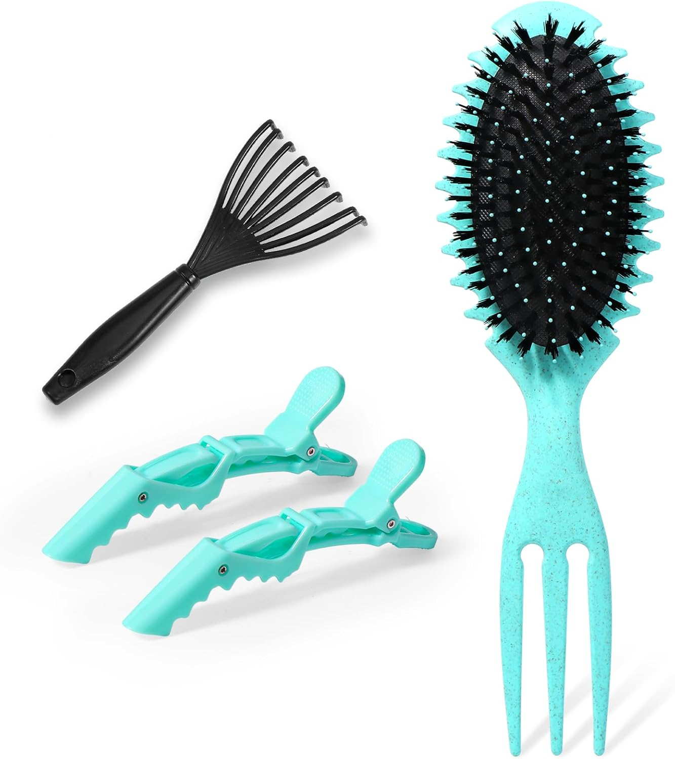 Vinabo Hair Brush, Hair Brush without Pulling, Detangling Brush, Suitable for Curls & Long Hair Hair Hair Brush for Wet and Dry Hair, Detangling Massage Brush image number 1