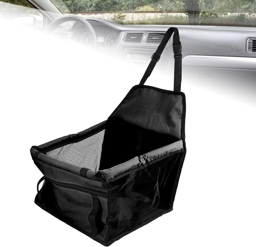 Breathable Oxford Fabric Car Pet Dog Seat Cover with Mesh Basket Black Simple to Install Easy to Store and Suitable for Most Cars image number 2