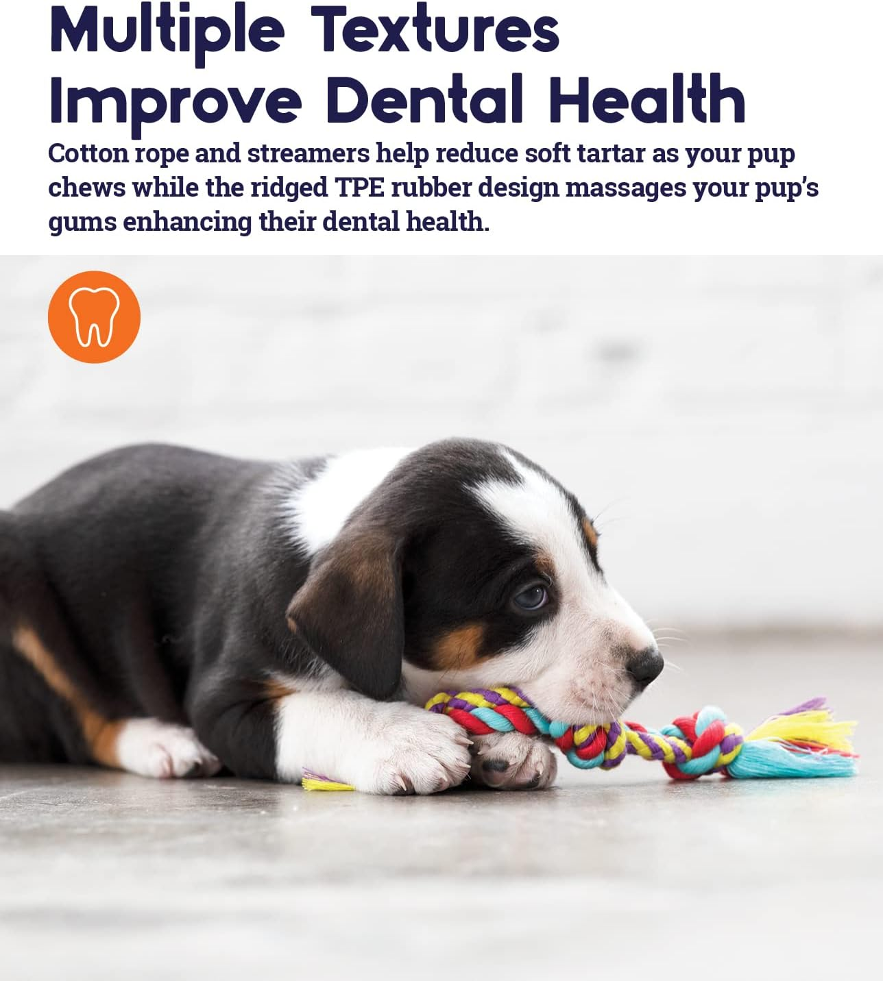 Petstages Dental Teeth Cleaning Small Chew Dog Toy Chew Toys image number 3