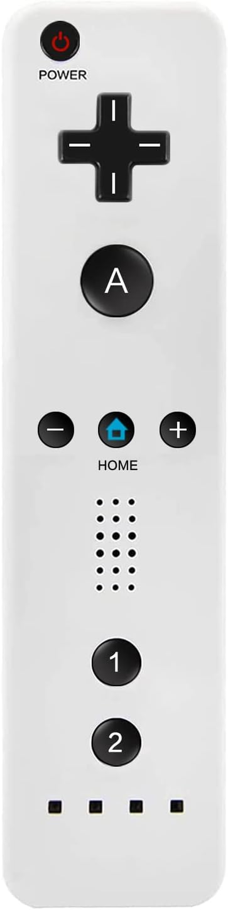 Wii Remote Controller,Wireless Remote Gamepad Controller for Nintend Wii and Wii U,With Silicone Case and Wrist Strap(No Motion Plus)