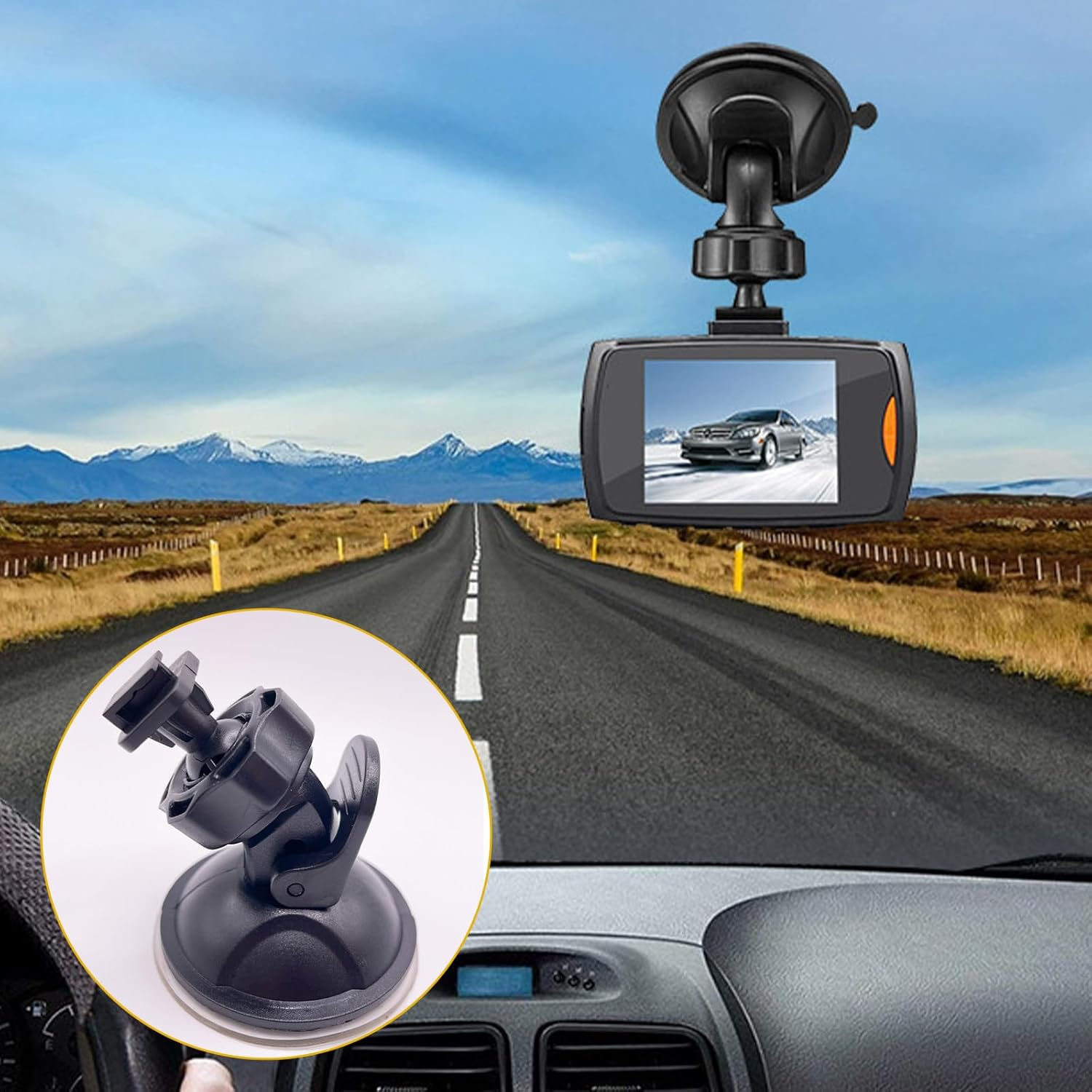 2 Pcs Mobile Phone Holder for Car, Telescopic Adjustable Suction Phone Holder, Strong-Adhesion Suction Cup, Suitable for Windshields, Dashboards & All Smartphones