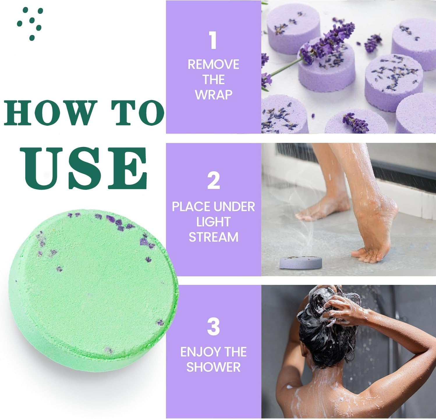 Shower Steamers with Essential Oils, 8-Pack Aromatherapy Tablets for Stress Relief and Home Spa Relaxation, Self Care Gift Set for Women, Moms and Teens image number 5