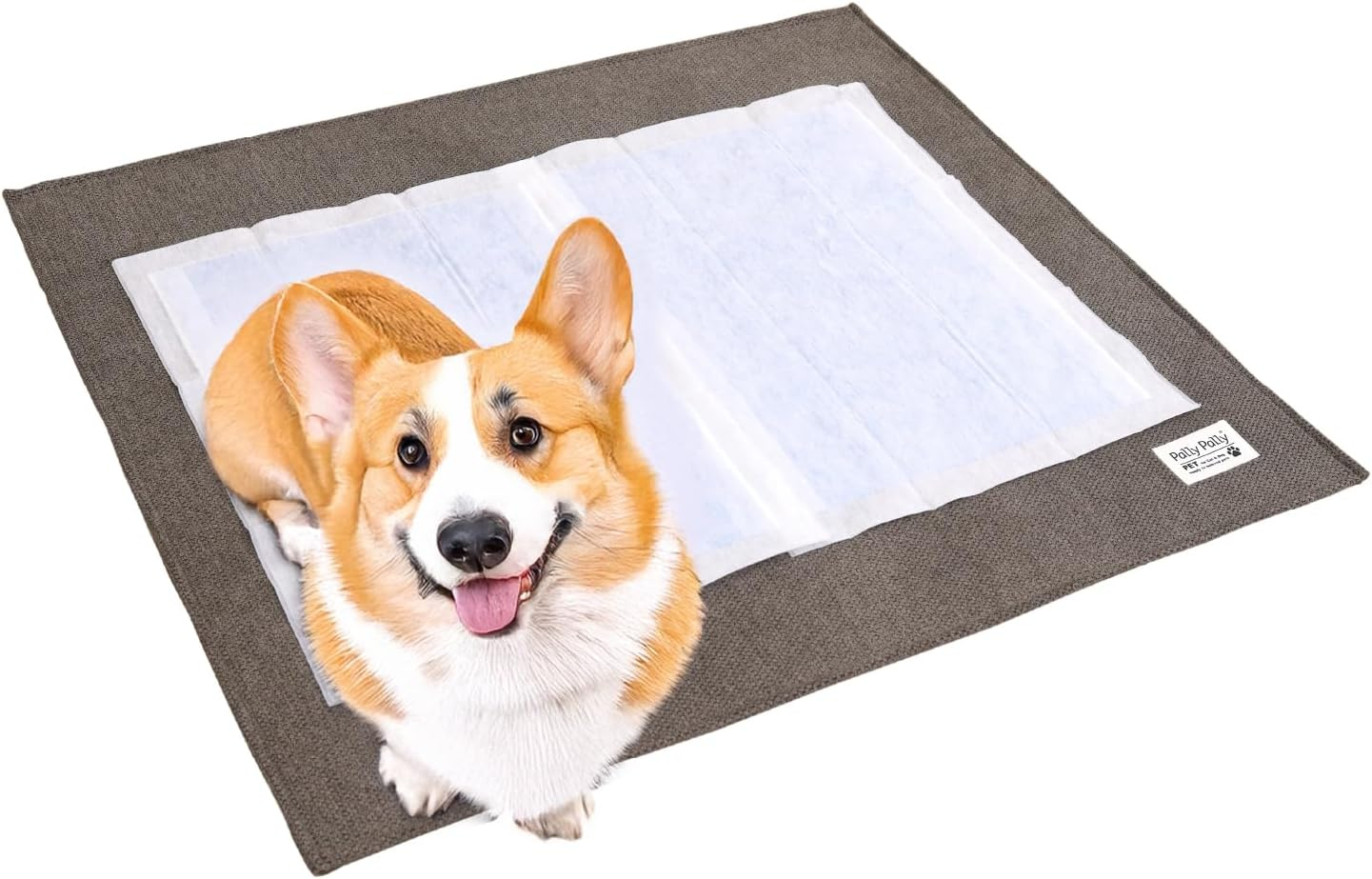 Sanbelm TU38610 Toilet Mat for Dogs and Cats, Pallypets Pet Water Repellent, Day 39.4 Inches (100 Cm) (Folded), Brown, Approx. 39.4 X 33.9 Inches (100 X 86 Cm), Water Repellent, Water Absorbent image number 3