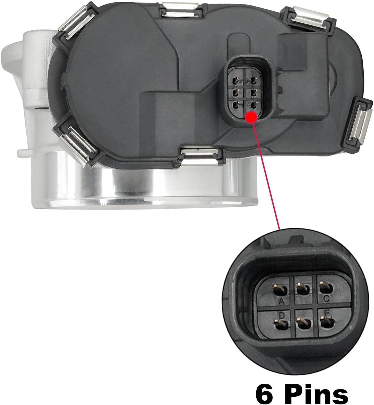 Electronic Throttle Body Fit for Chevrolet Silverado 2006-2008 Suburban Express Avalanche,Gmc Yukon Envoy Savana,Cadillac Escalade, Saab Hummer Buick 4.8/5.3/6.0/6.2L OE: 12580760 12679524