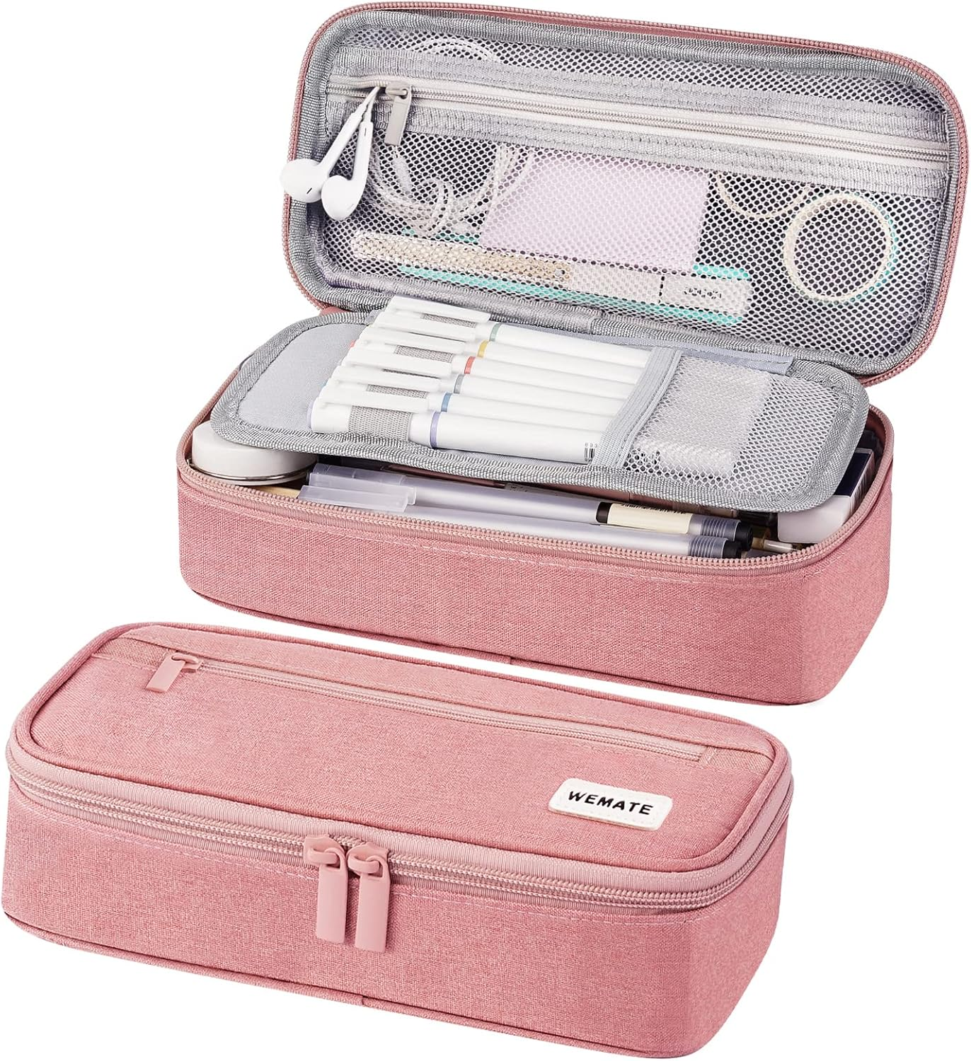 WEMATE Pencil Case Pencil Case 5 Compartments Large Capacity Pencil Case Large Pencil image number 2