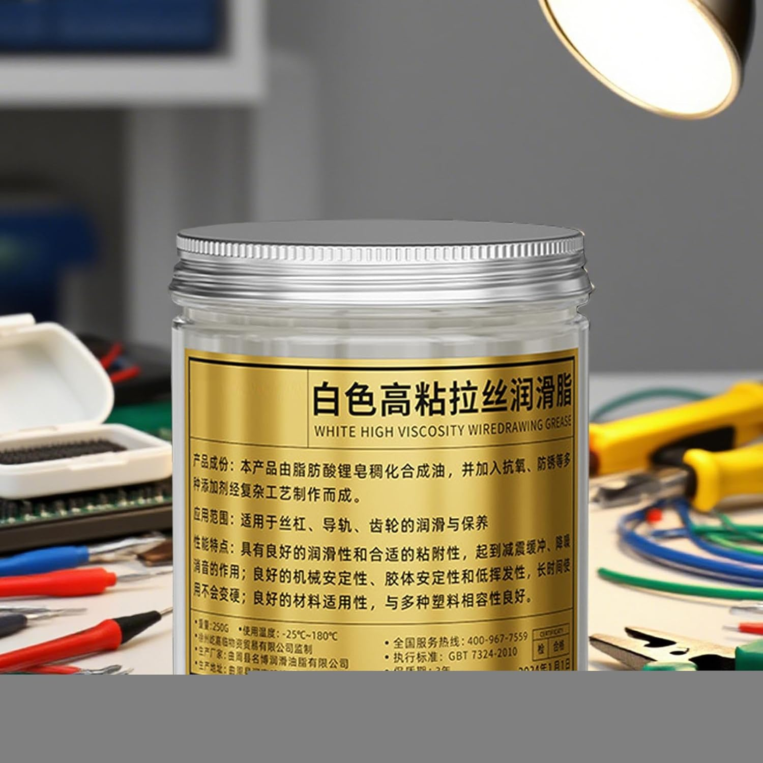 Gear Grease,Door Hinge Grease Lubricant | Mechanical Gears Lubricant for Hinge Tracks Linear Rails Shock-Loaded Components Automotive Marine Industrial Household Garage Doors image number 3