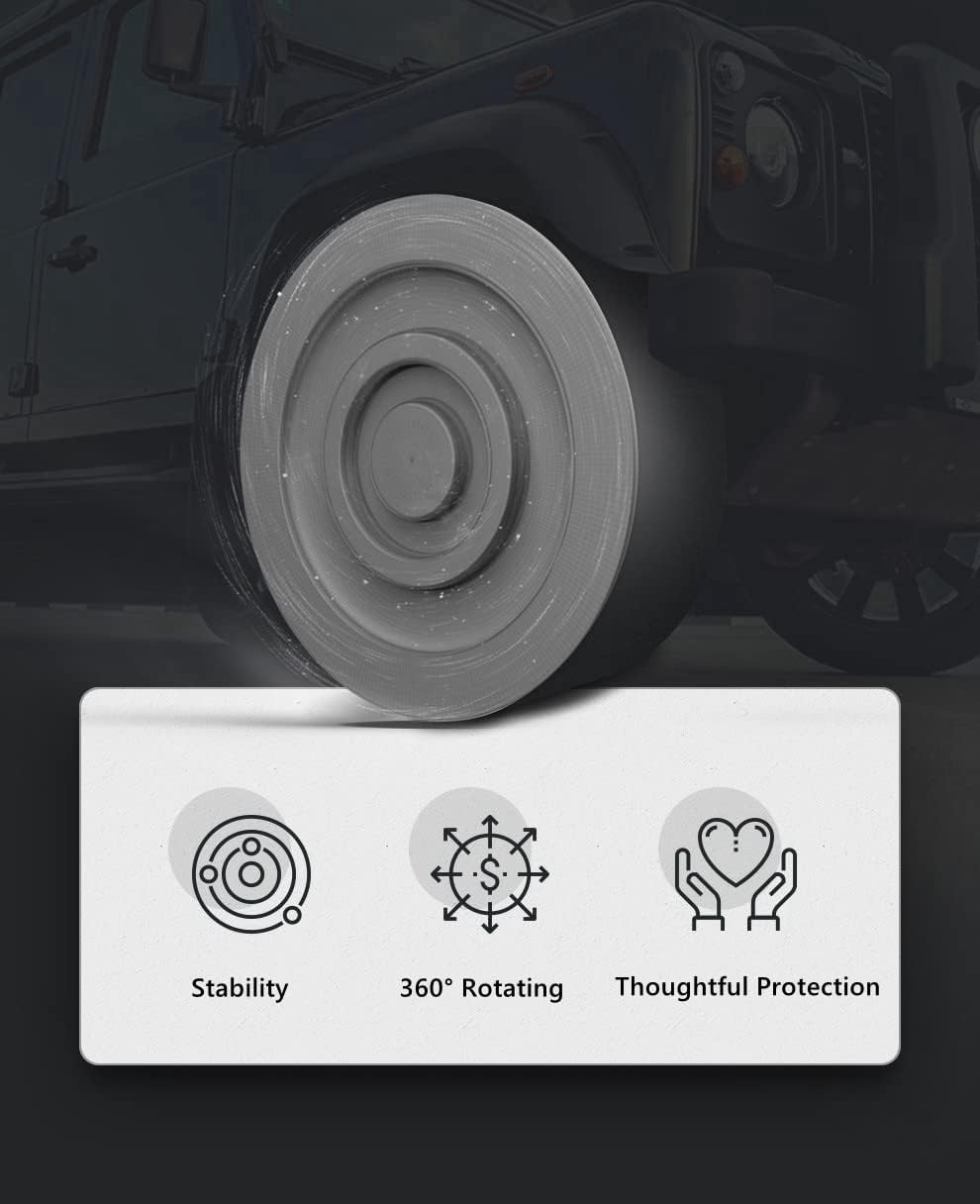 Crutch Tips Anti-Slip Crutch Pad, Crutch Accessories, Replacement Non-Slip Crutch Tips for Crutches, Thickened Natural Rubber Crutch Foot Pads, Gray (2 Pack) image number 6