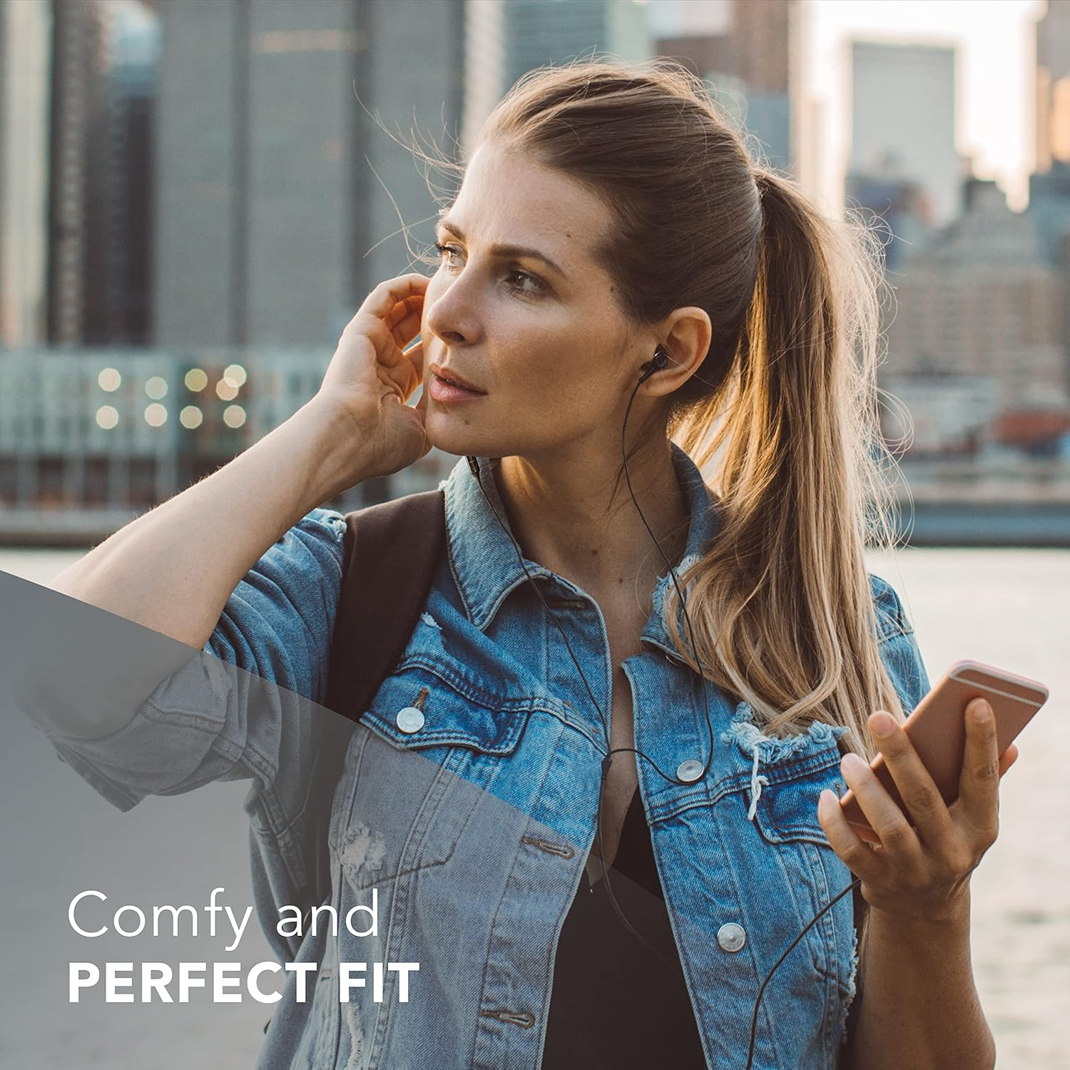 Music Sound Ergonomic Wired In-Ear Headphones with Lightning MFI Connection - White image number 1