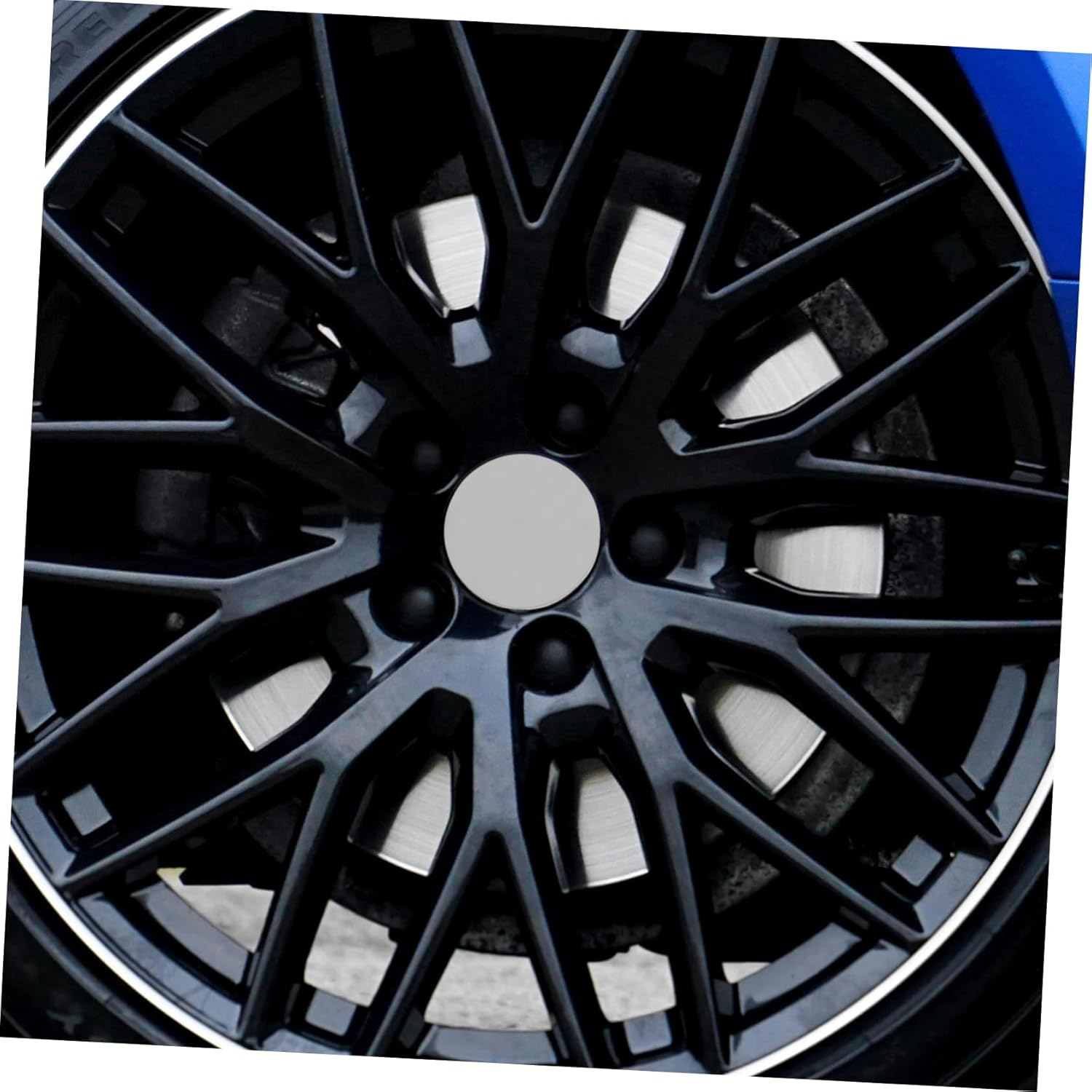 Mikinona 4 Pcs Wheel Center Caps Durable Automotive Rim Hub Covers Easy Installation for Car SUV Truck Rv Protective Barrier against Dirt Damage image number 2