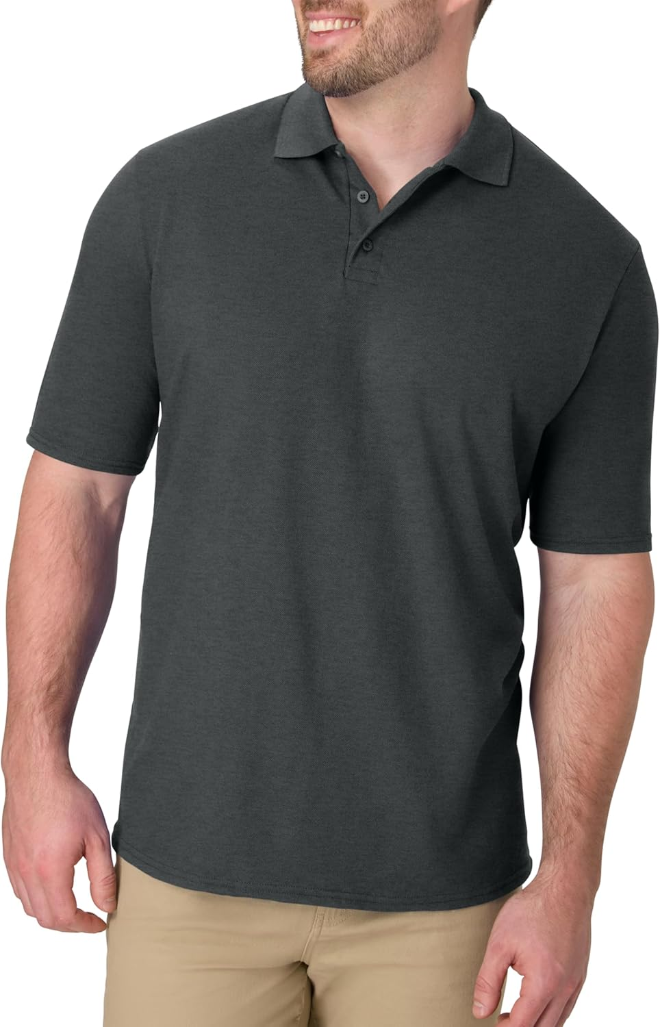 Hanes Men'S Short Sleeve X-Temp W/Freshiq Polo