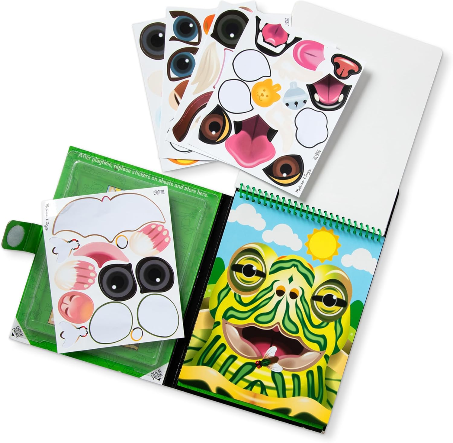 Melissa & Doug Make-A-Face Pets Reusable Sticker Pad image number 4