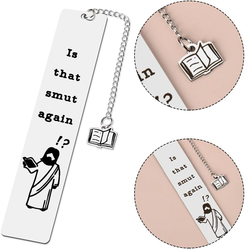Funny Book Lover Gifts for Women Men Humorous Bookmark Teen Girl Reading Accessories Gifts Reader Birthday Gifts Christian Book Markers Office Gag Gifts for Coworkers Fun Religious Gifts for Boyfriend image number 2