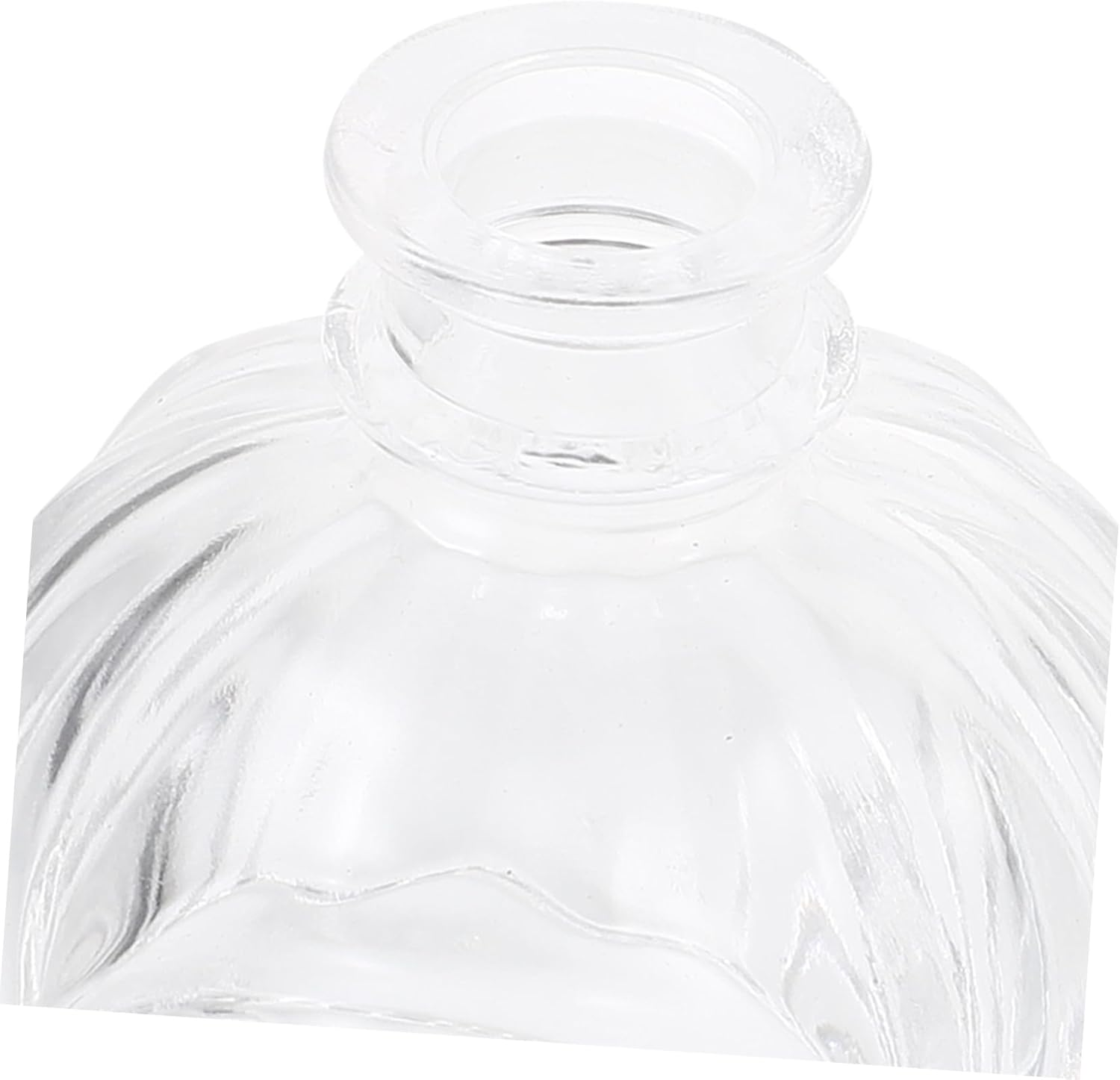 Beavorty 4Pcs Vintage Style Glass Diffuser Bottles 100Ml Refillable Aromatherapy Jars Carved Pattern for Home Decor image number 5