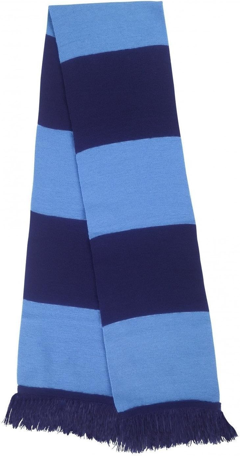Result Mens Heavy Knit Thermal Winter Scarf (UK Size: One Size) (Navy/Sky) image number 3