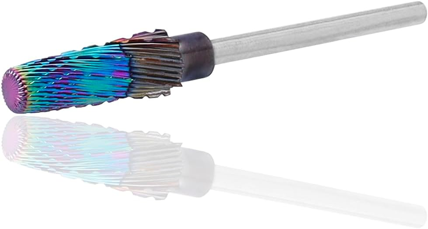 Yakamoz 5 in 1 Nail Drill Bit, 3/32" Shank Multifunctional Replacement Tungsten Steel Nail File Bits Remove Acrylic Hard Gel Nail Polishing Head for Electric Manicure Pedicure Drill Machine image number 3