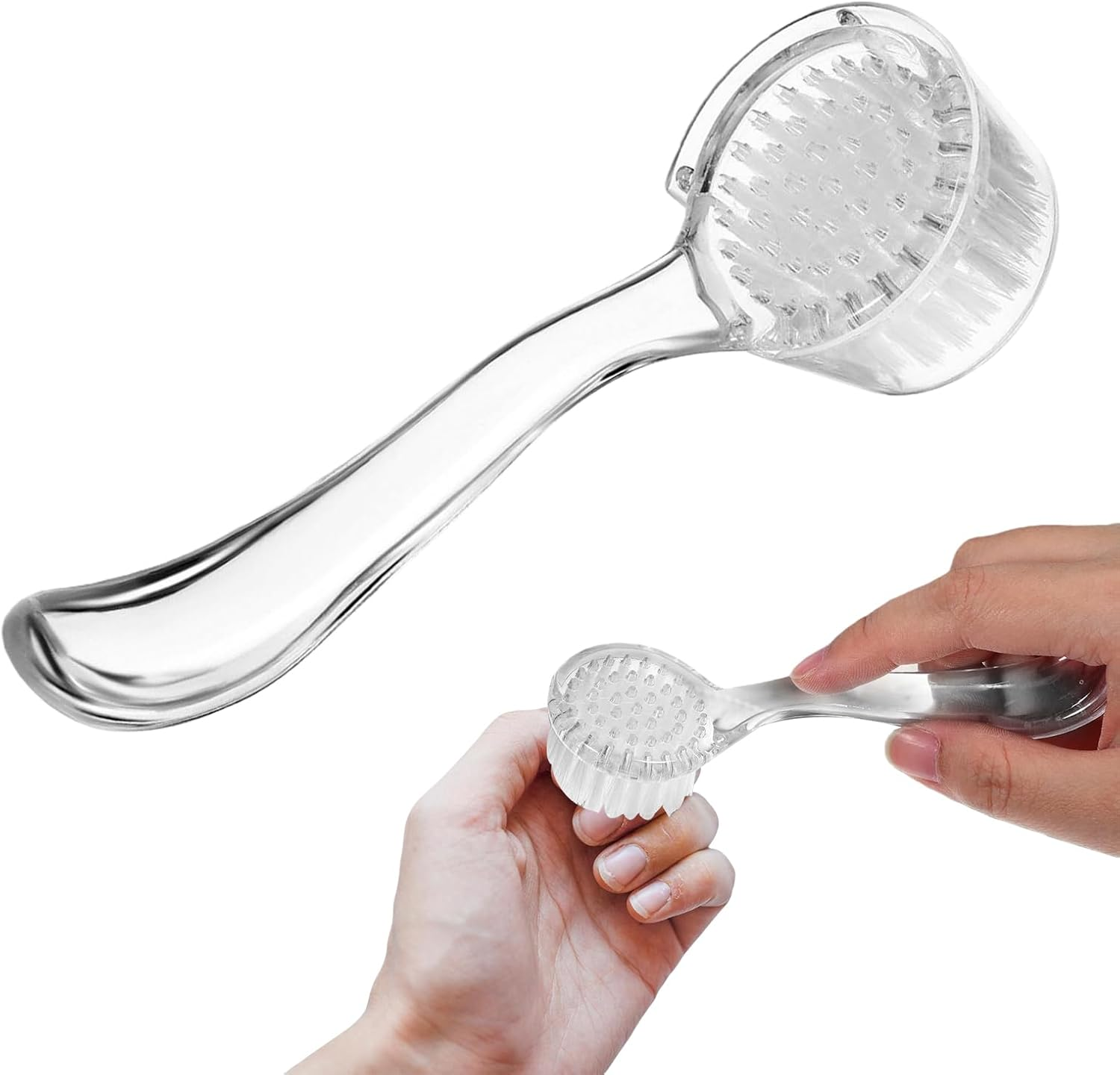 Vgvgaj Fingernail Scrub Brush,Portable Ergonomic No-Slip Manicure Tool,Fingernails Cleaning Nail Brush - for Women Girls Men Adults Lovers Family Friends Mom image number 2