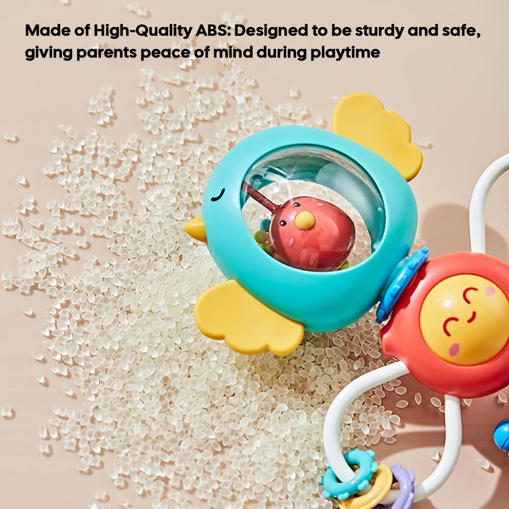 The Bird Rattle Highchair Toy(Green) image number 3