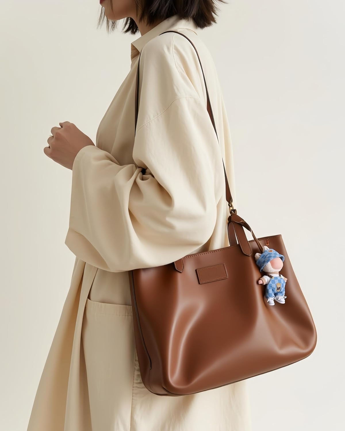 Ariker 4Pcs Handcrafted Doll Clothes Set for 17Cm Dolls (Blue Overalls Set) AK053BL image number 3