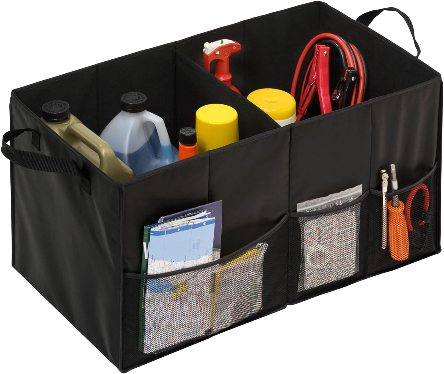 Honey-Can-Do SFT-01166 Black Folding Trunk Organizer, Black image number 1