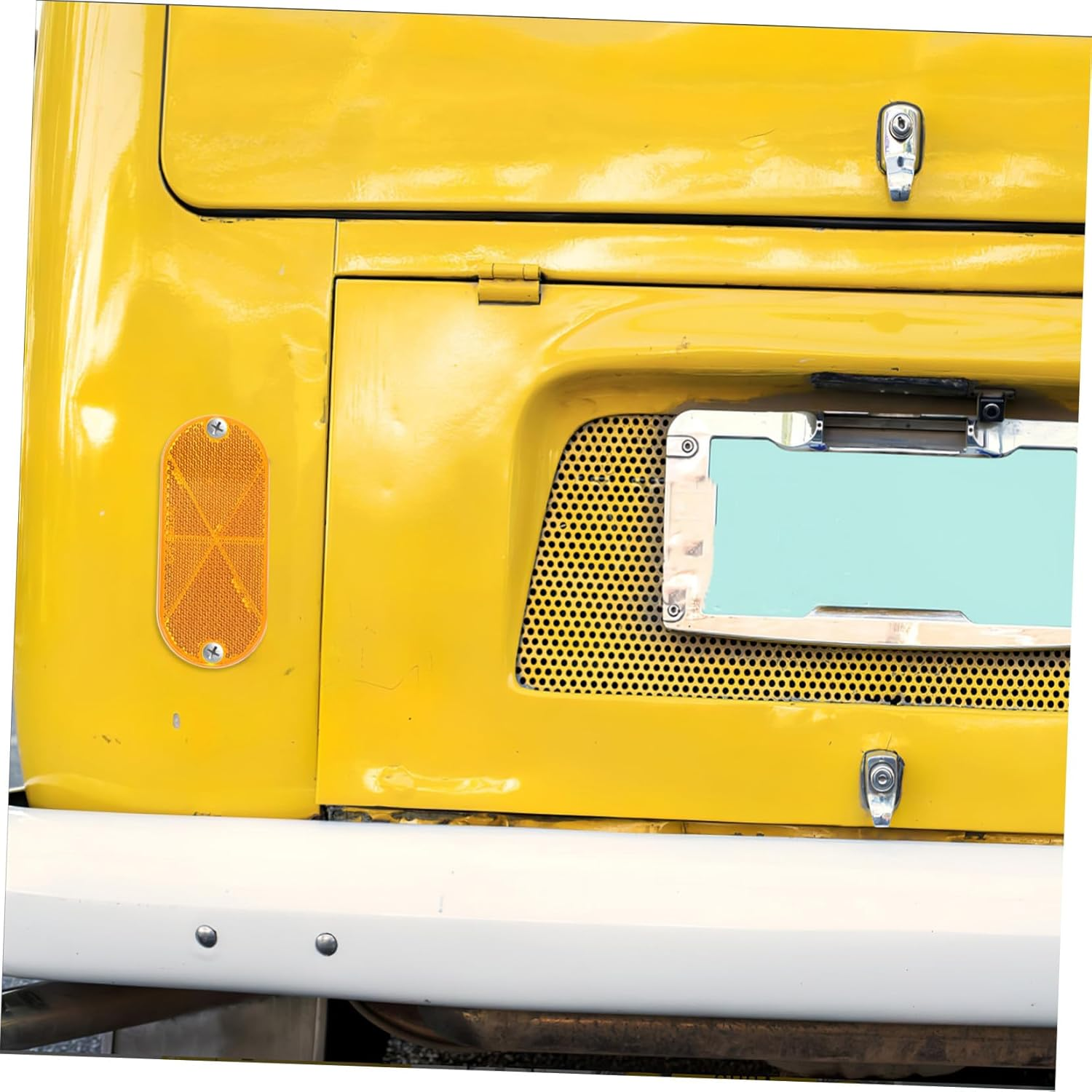 10Pcs Amber Trailer Reflectors Reflective Driveway Post Markers for Automotive and Mailbox Use Sturdy Road Safety Marking for Cars Trucks Boats image number 3