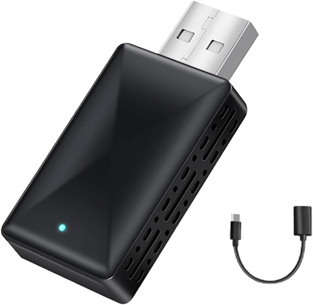 2-In-1 Wireless Carplay & Android Auto Adapter, Plug & Play Dongle for Iphone Ios 10+ & Android 11+, Compatible with Built-In Carplay Cars image number 1