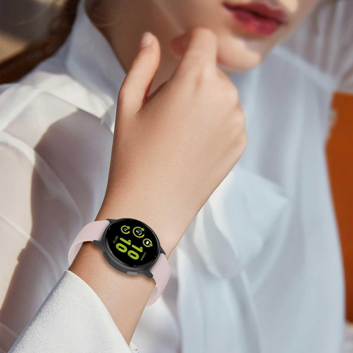 (3 Pack) T Tersely 20Mm Silicone Bands for Garmin Forerunner 55/245/Vivoactive 6/5/3/3 Music, Sport Wristbands for Venu,Venu SQ/SQ2/2 Plus,Approach S50,Vivomove Luxe/Style,Watch Straps for Garmin image number 6