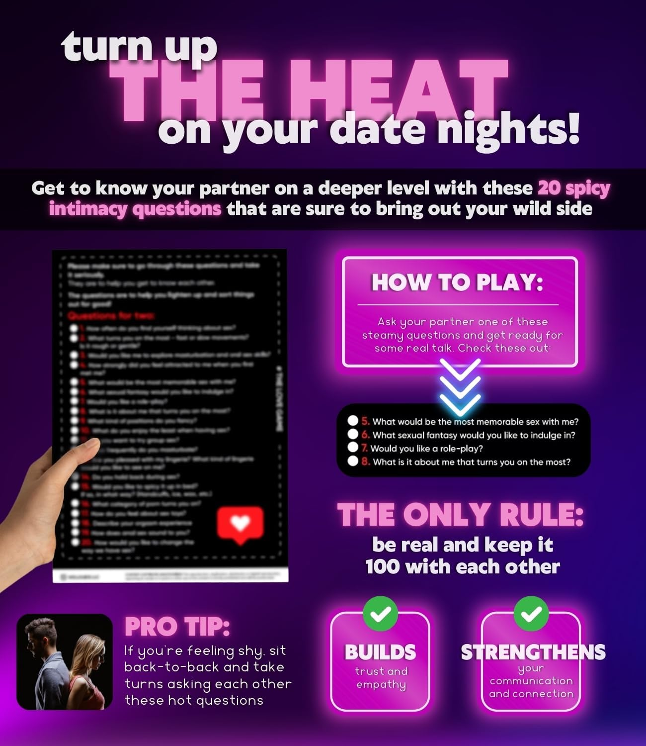 Scratch off Poster 169 Love Tasks - Date Night Ideas & Conversations image number 5