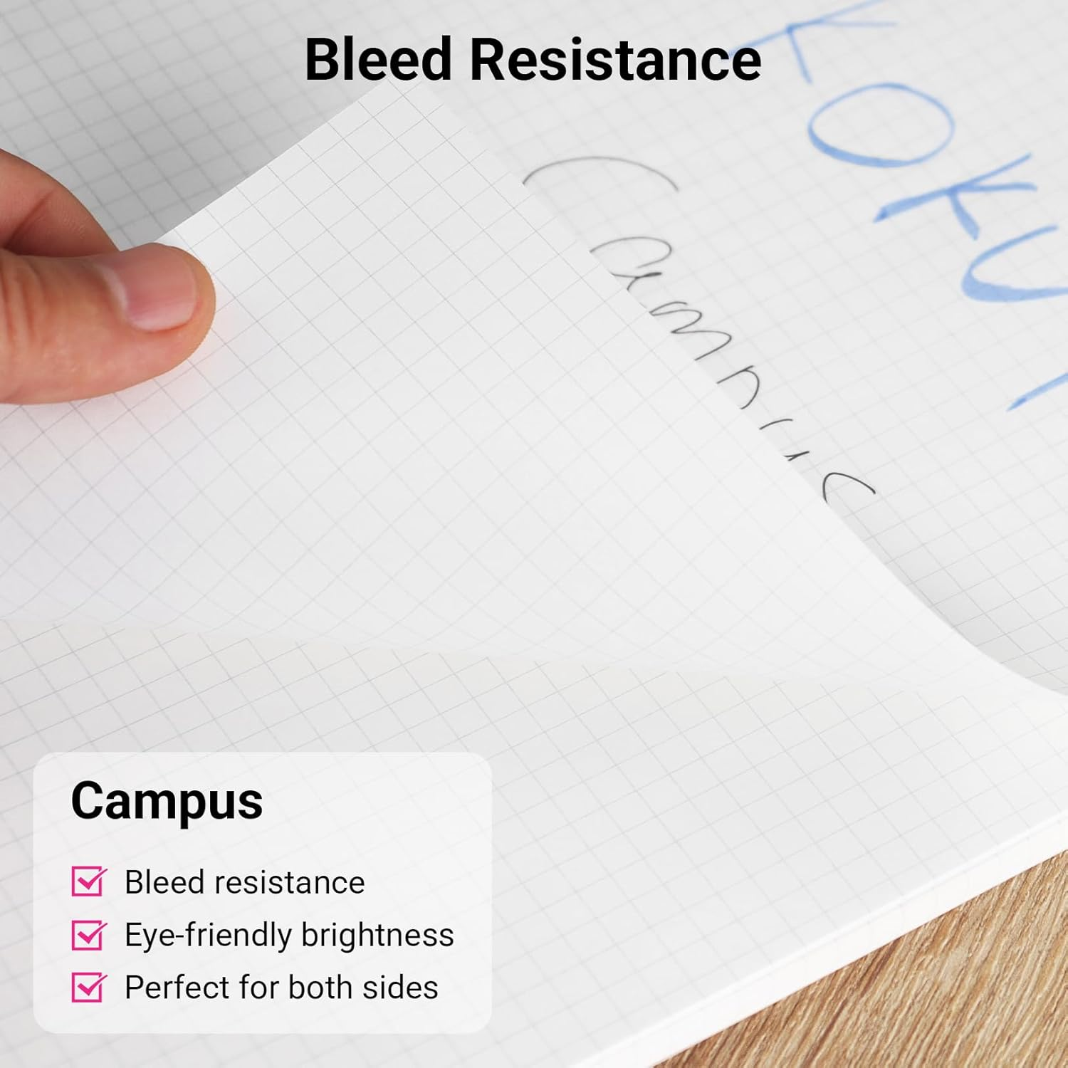 Kokuyo 3 X Campus Loose Leaf Filler Paper - Pre-Dotted Smooth Paper, B5 26 Holes 7Mm Rule, 31 Lines X 100 Sheets-200 Pages X 3-Pack image number 3