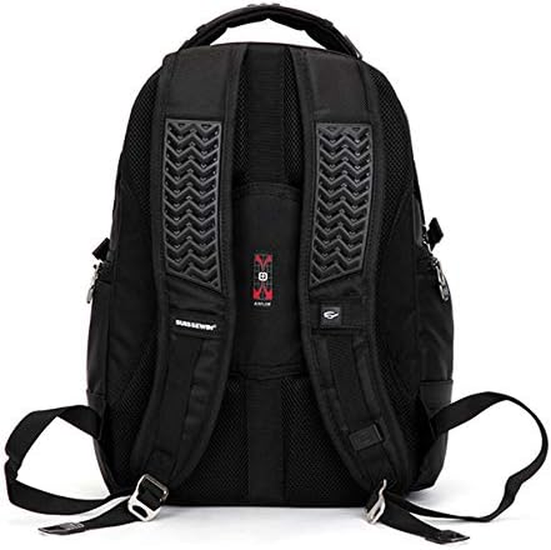 SUISSEWIN Swiss Waterproof Business Backpack Travel Backpack College School Backpack Casual Daypack Daily Shoulder Bag SN9938 Black 15.6 Inch Laptop Notebook Backpack for Men Womens Boys Girls&hellip;