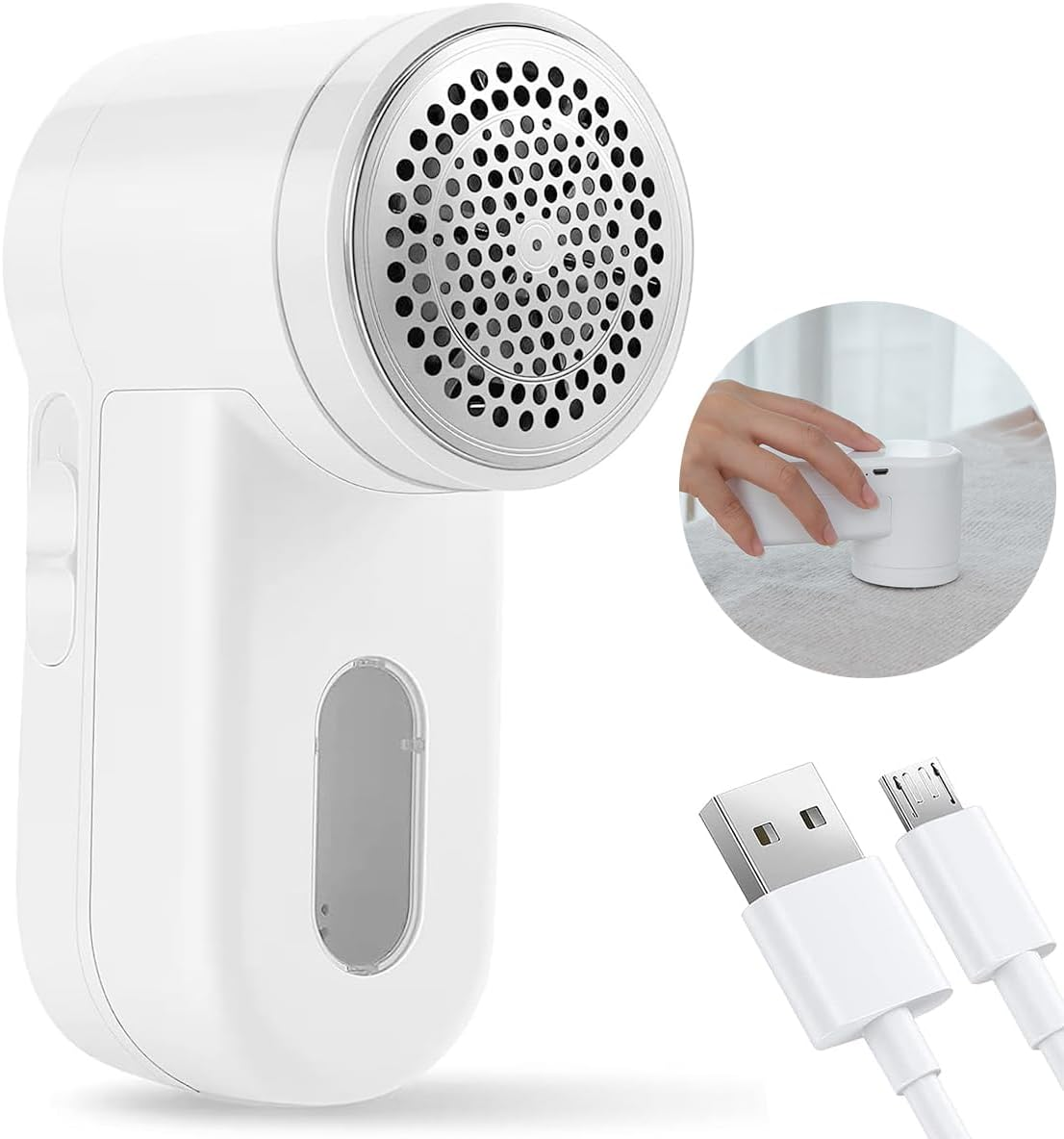 Annuoyi Fabric Shaver，Electric Lint Remover，Rechargeable Defuzzer，For Removing Lint and Pilling from Clothing, Furniture, Sweaters, Sofas and Blankets image number 4