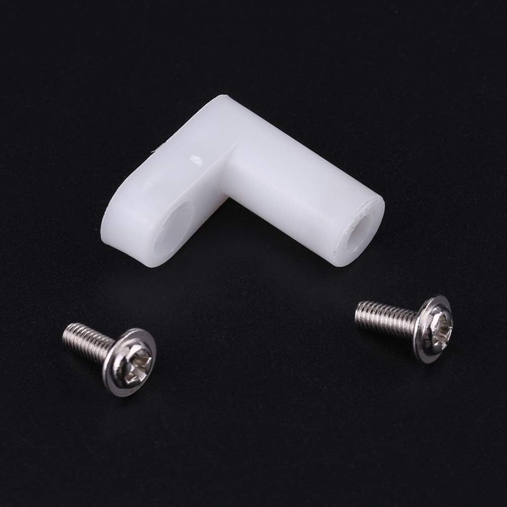 100Pcs L Type PCB Mounting Feet Acrylic Motherboard Risers Mount Plastic Standoffs with Screw Fit for Arcade Gaming Board Replacement Parts 2Cm image number 3