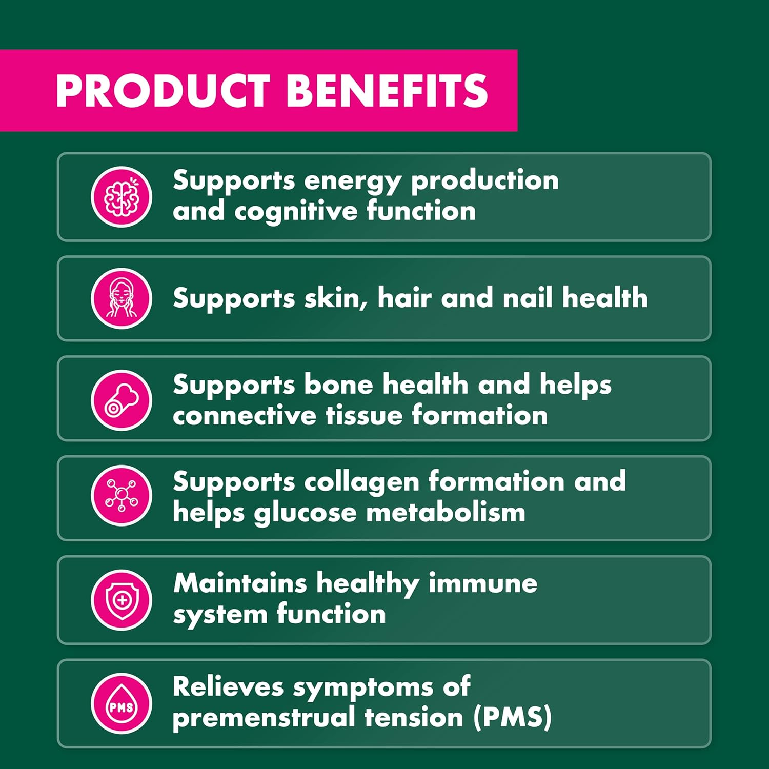 Nature'S Own Bodyfuel Women'S Multivitamin Tablets 60; Supports Healthy Immune System Function; Relieves PMS Symptoms; Supports Bone Health; Helps Maintain Hair, Nails and Skin image number 4