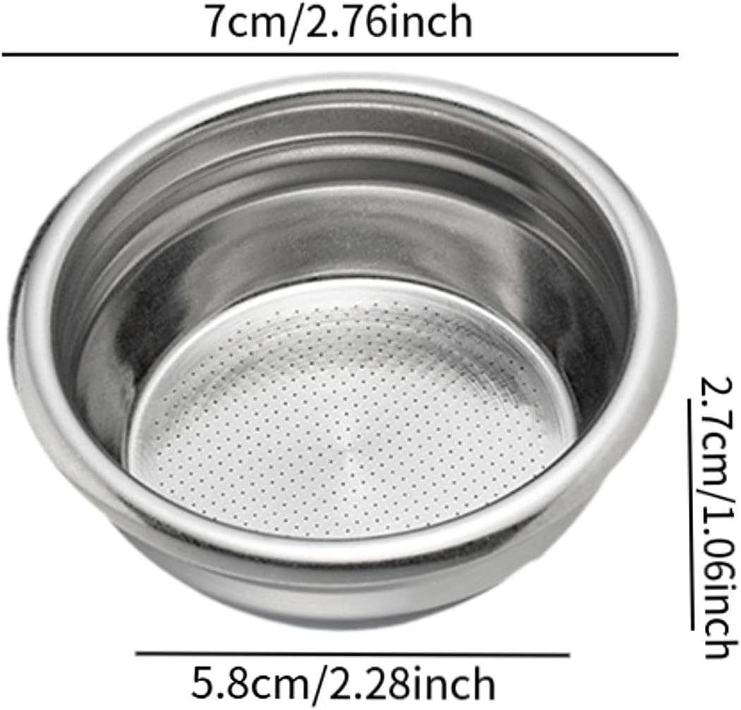 Dimyfew 58Mm Coffee Filter Portafilter Basket Porous Filter Basket Coffee Shop Milk Tea Shop, 16 to 18G B image number 1