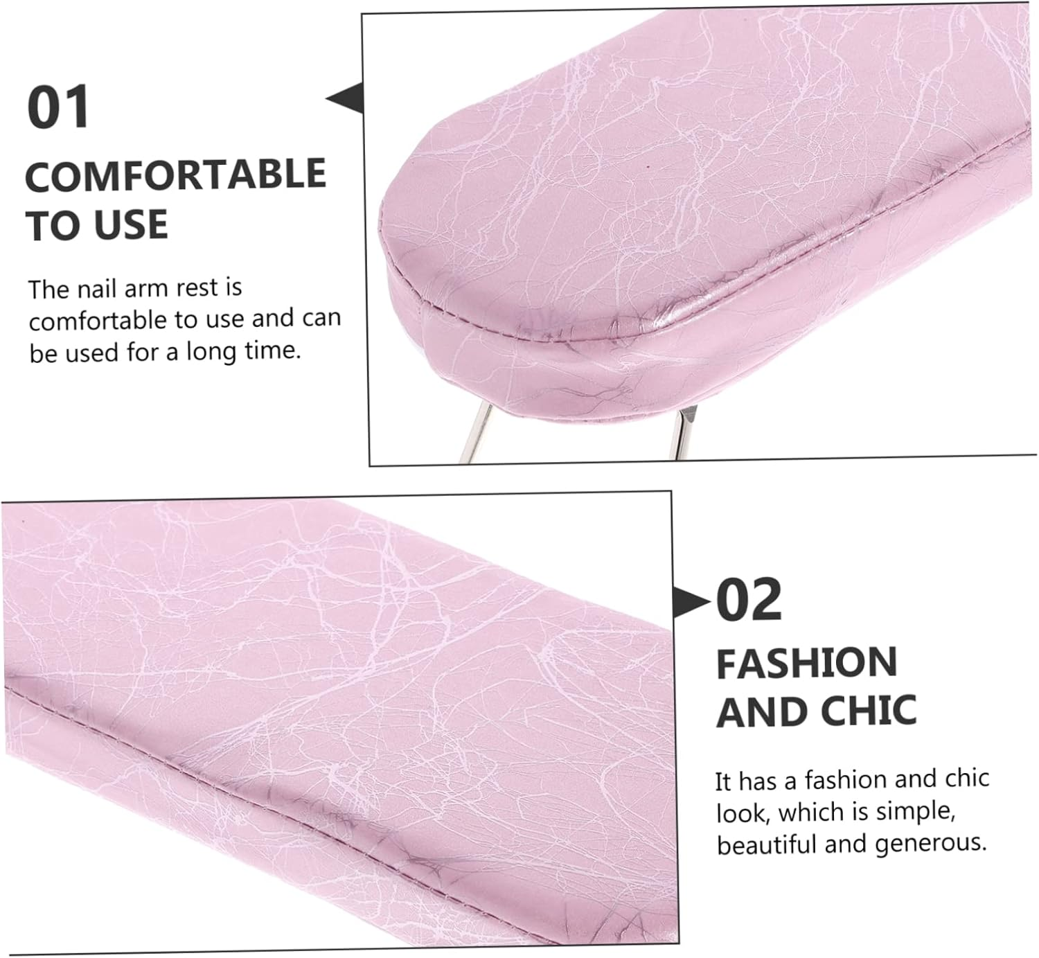 Healeved Nail Hand Rest Pillow Comfortable Nail Arm Support for Manicure for Enhanced Client Easy to Clean Material for Home And