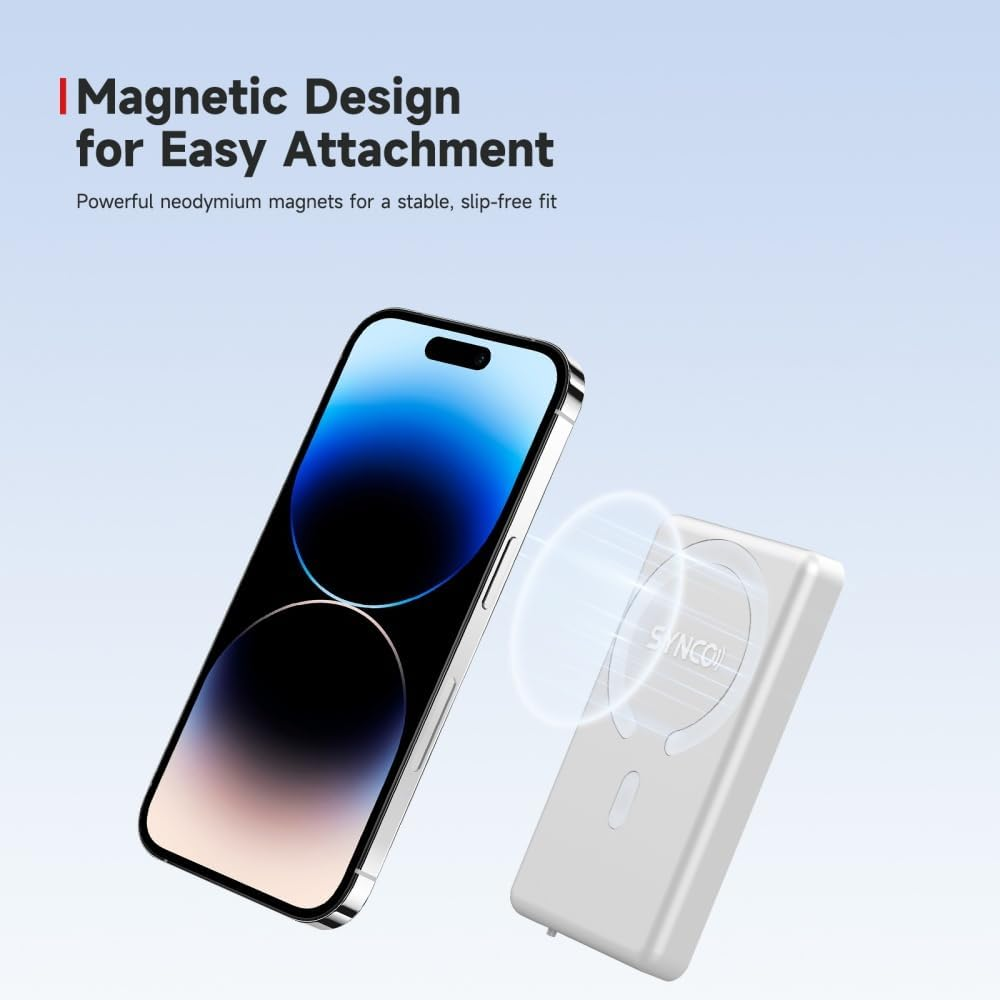 SYNCO Xview M4 Mobile Phone Selfie Monitor, Magnetic Smartphone Vlog Screen for Iphone & Android Rear Camera, Selfie Monitor Screen for Iphone for Youtube, Tiktok, Live Streaming (Black) image number 2