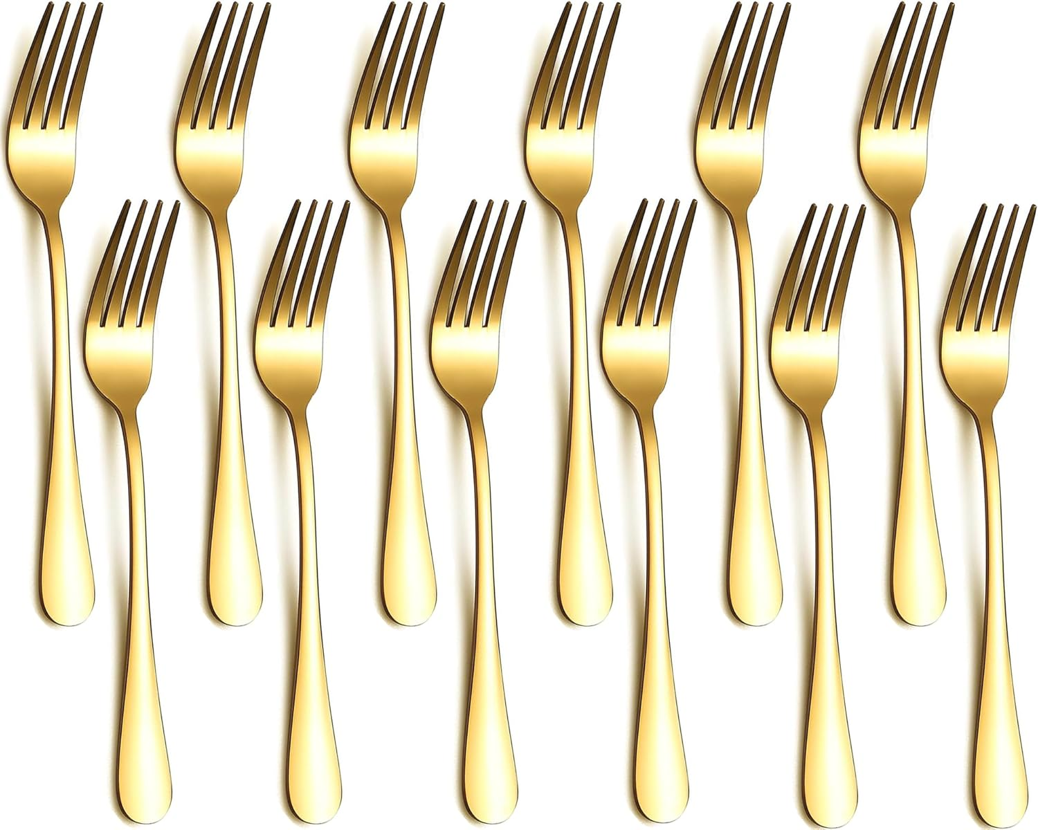 Tiokin Dinner Forks Set, Set of 12 Food Grade Stainless Steel Silverware Forks (20.5 Cm),Table Forks,Flatware Forks,Mirror Finish Dishwasher Safe,Use for Home,Kitchen or Restaurant