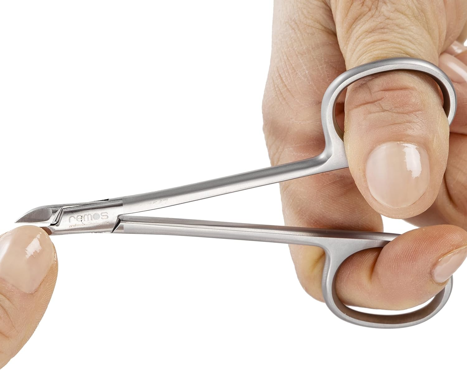 REMOS Cuticle Nippers Nail Care Tool in the Shape of Scissors - Stainless Steel - 10.5 Cm image number 4