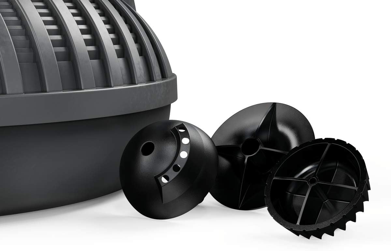 OASE Aquarius Fountain Set Classic 2000 E - Water Feature Pump Set, Pond Pump, Energy Saving Pump, Black