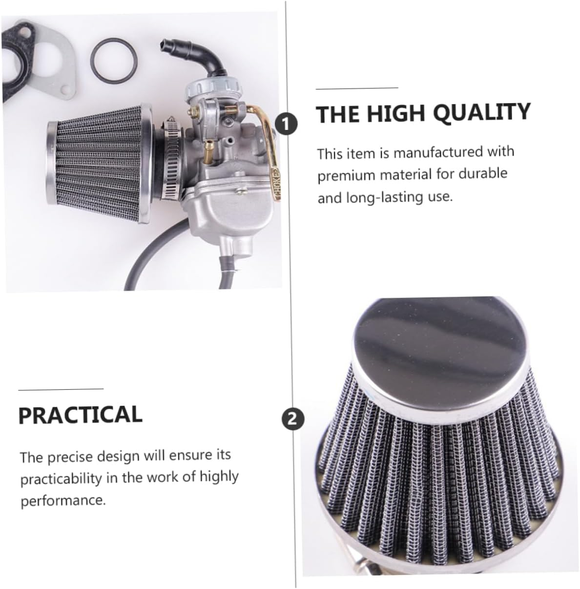 Beatifufu 15Cc Kits Modified and Filter for Off-Road Motorcycles and Atvs Easy to Install Replacement Parts for Models image number 1