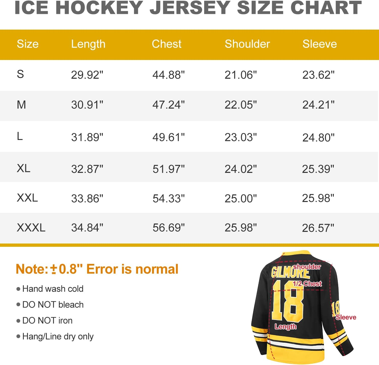 Boston Hockey Jersey Happy Gilmore 18 Adam Sandler 1996 Movie Ice Hockey Jerseys Stitched image number 5
