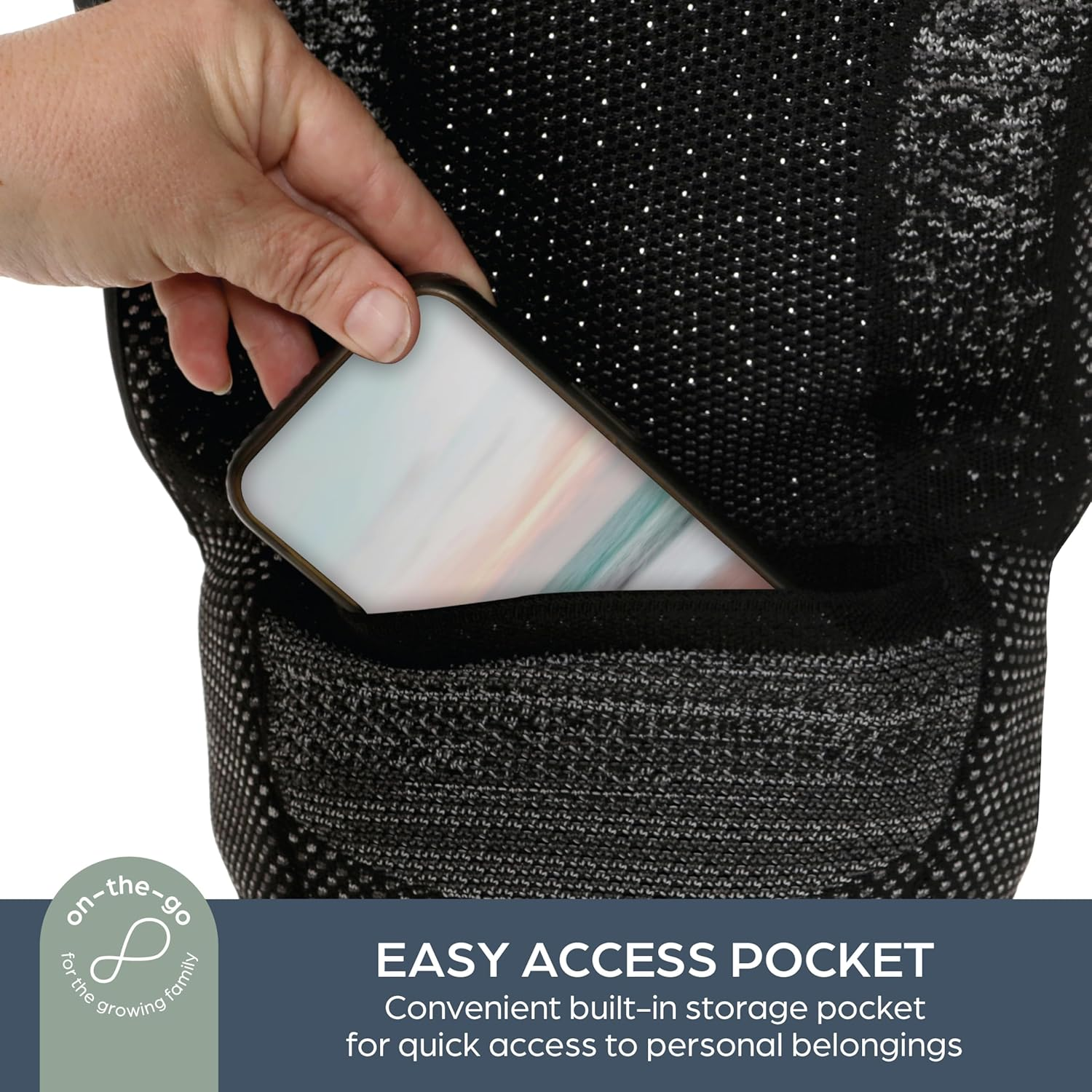 Dreambaby Inspire 3-Position Baby Carrier Newborn to Toddler, 8-33Lb Front & Backpack Style Infant Carrier, Breathable Knit Fabric, Comfortable Head Support, Built in Storage Bag for Parents on the Go image number 1