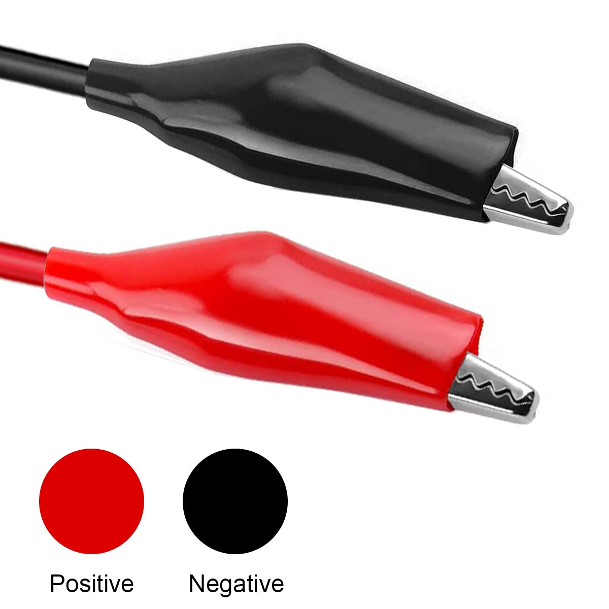 Xiatiaosann Alligator Clip to USB Crocodile Clamps to USB Type-A Male Connector Cable Copper Test Leads for Testing Circuit Power Supply Equipment, 10PCS image number 1