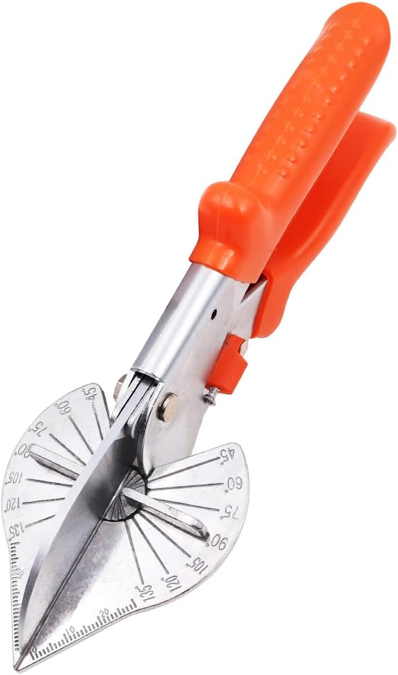 ZONADA Gasket Shear Mitre Shear 45 to 135 Degree Multi-Adjustable Angle Trim Cutter Cutting Plastic PVC PPR PE Pipe Branch Wire High Precision image number 1