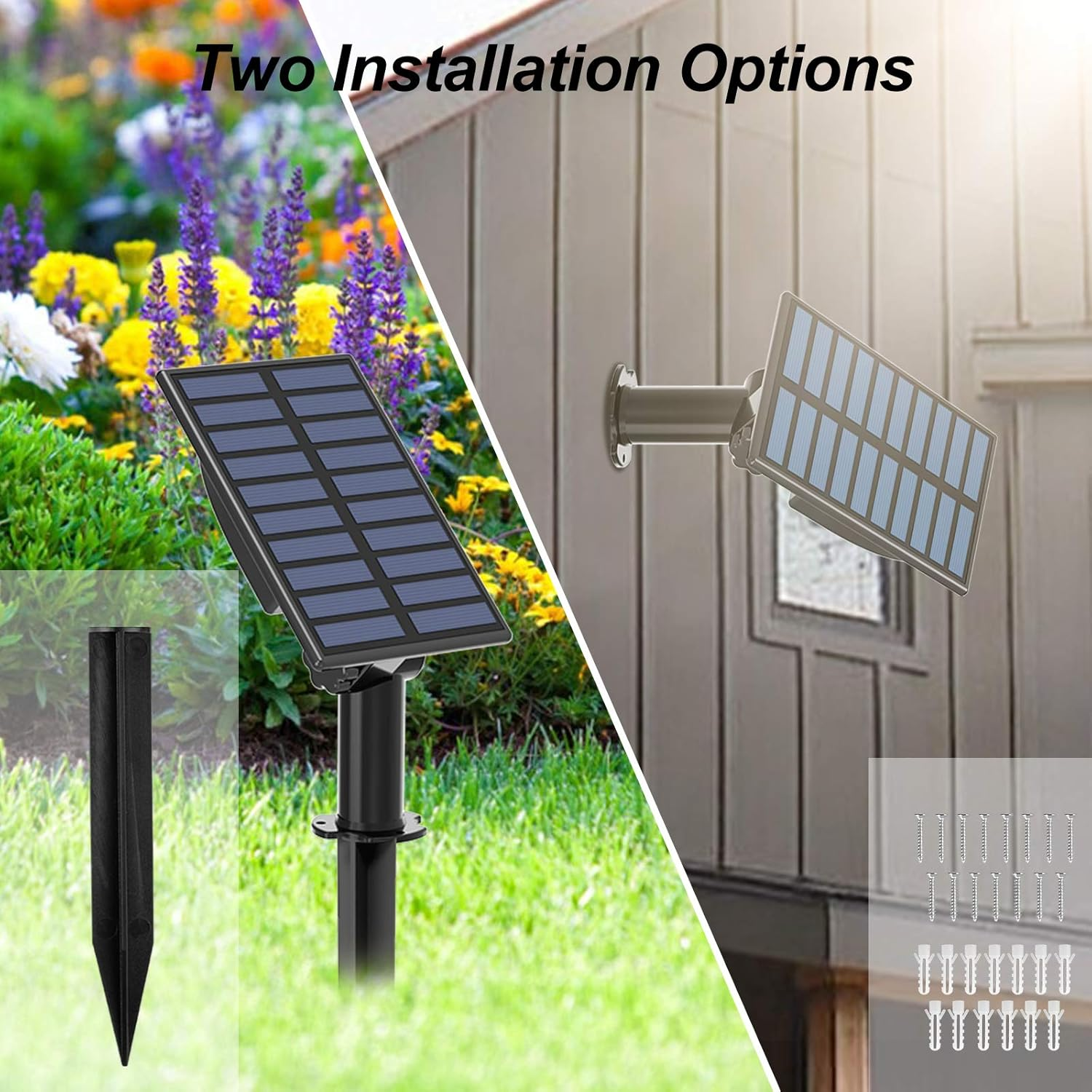 T-SUN Solar Pond Lights, 5 Headlamp RGB LED Spotlights Color Changing Submersible Fountain Lights, Underwater Solar Fish Tank Light Adjustable Lighting Angle for Garden Fountain, Pond, Pool Decoration image number 4